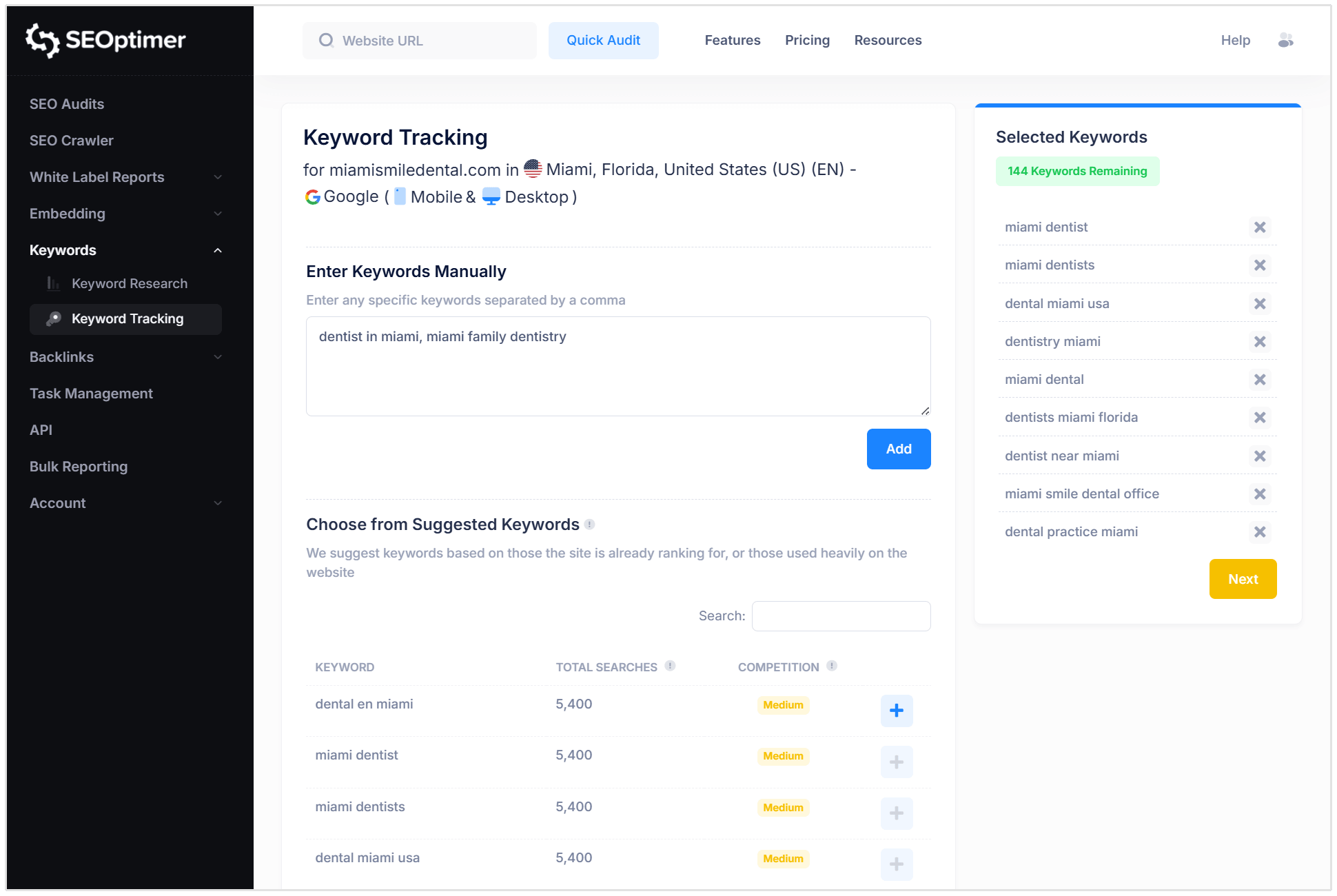 Anahtar kelime izleme kurulumu